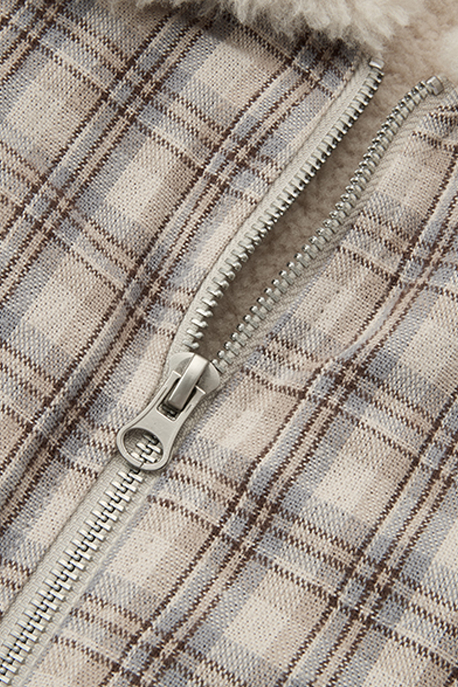 Fleece Lined Plaid Jacket|yescci-YESCCI.com