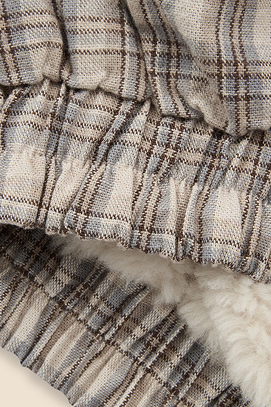 Fleece Lined Plaid Jacket|yescci-YESCCI.com