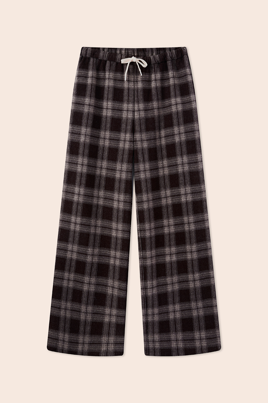 Plaid Wide Leg Pants|yescci-YESCCI.com
