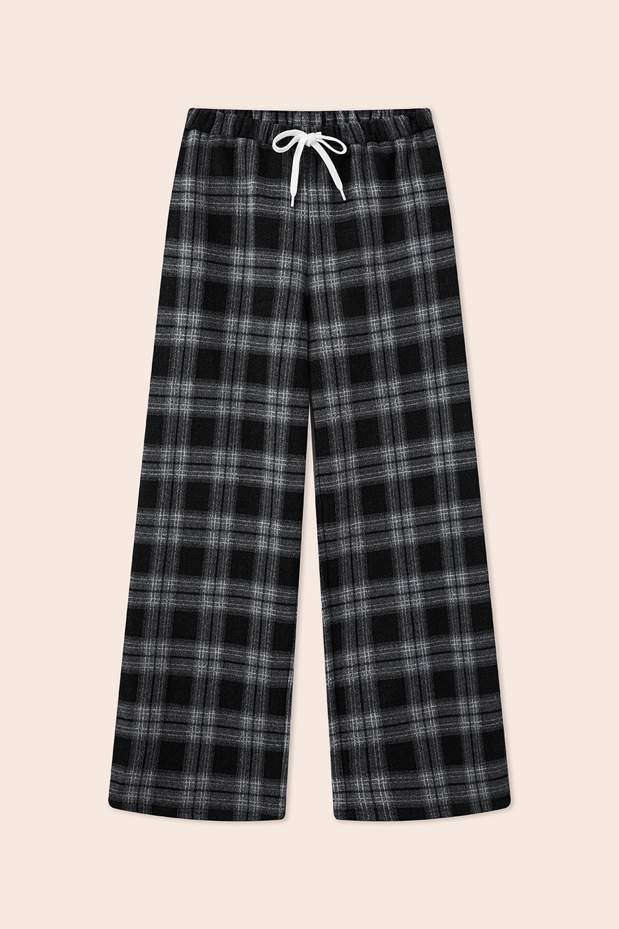Plaid Wide Leg Pants|yescci-YESCCI.com