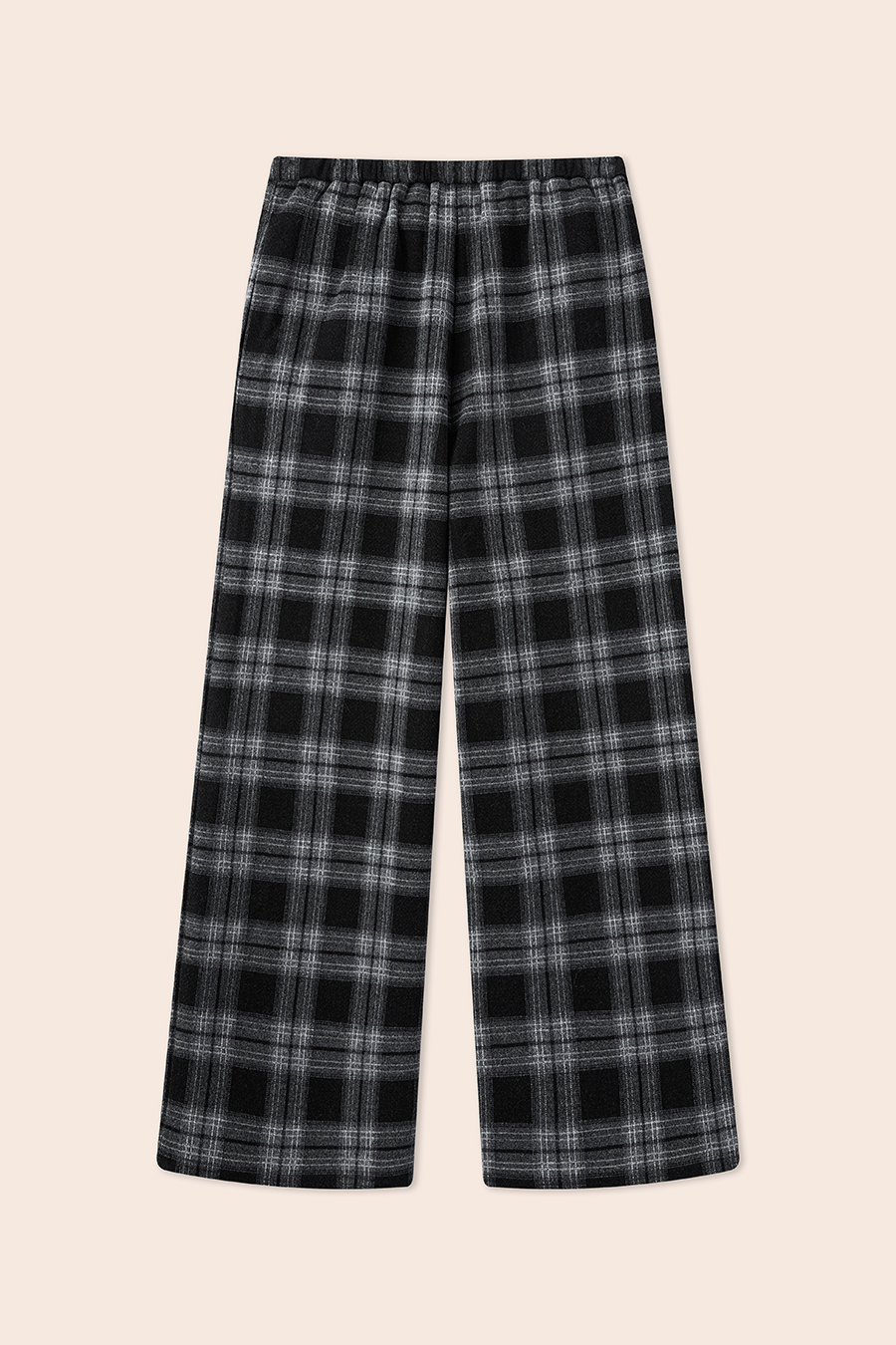 Plaid Wide Leg Pants|yescci-YESCCI.com
