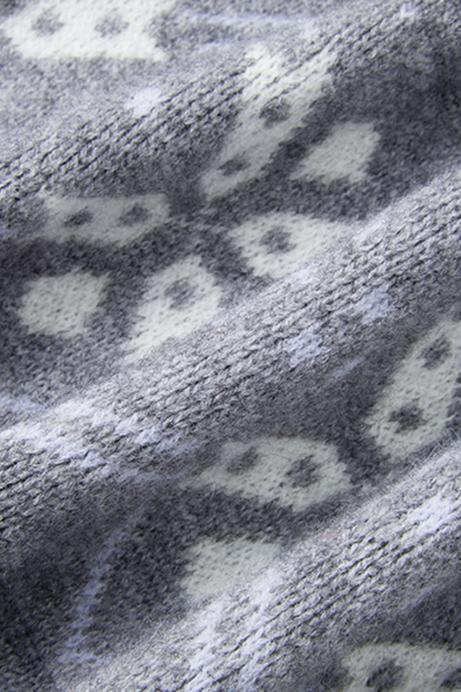 Fair Isle Knit Hooded Cardigan|yescci-YESCCI.com