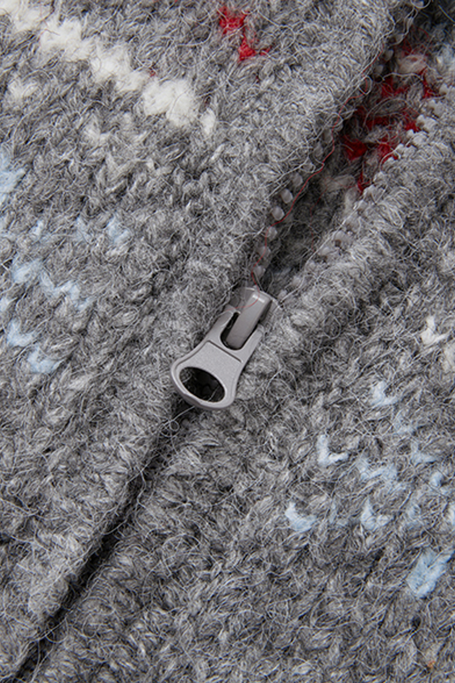 Fair Isle Knit Hooded Jacket|yescci-YESCCI.com