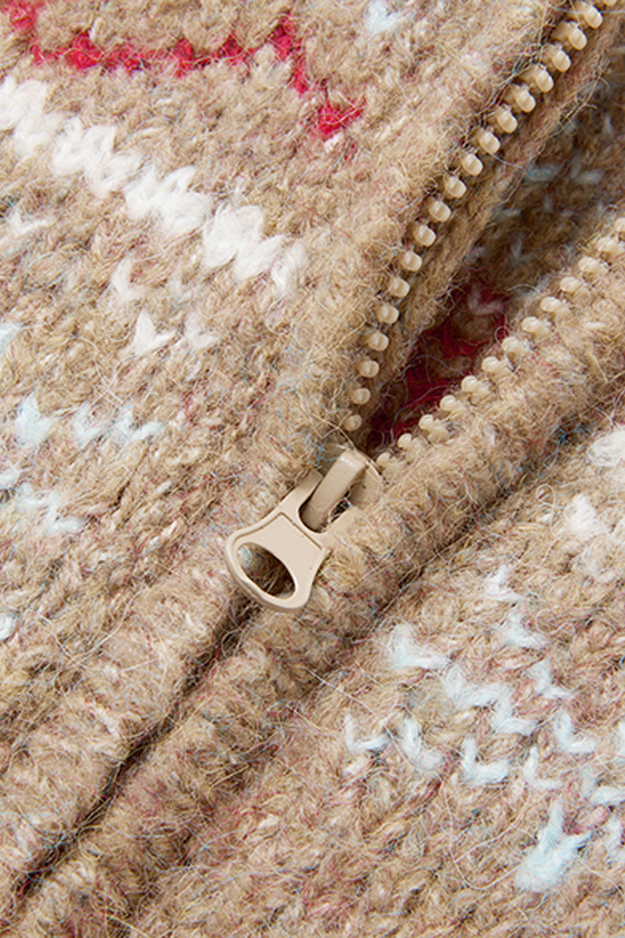 Fair Isle Knit Hooded Jacket|yescci-YESCCI.com