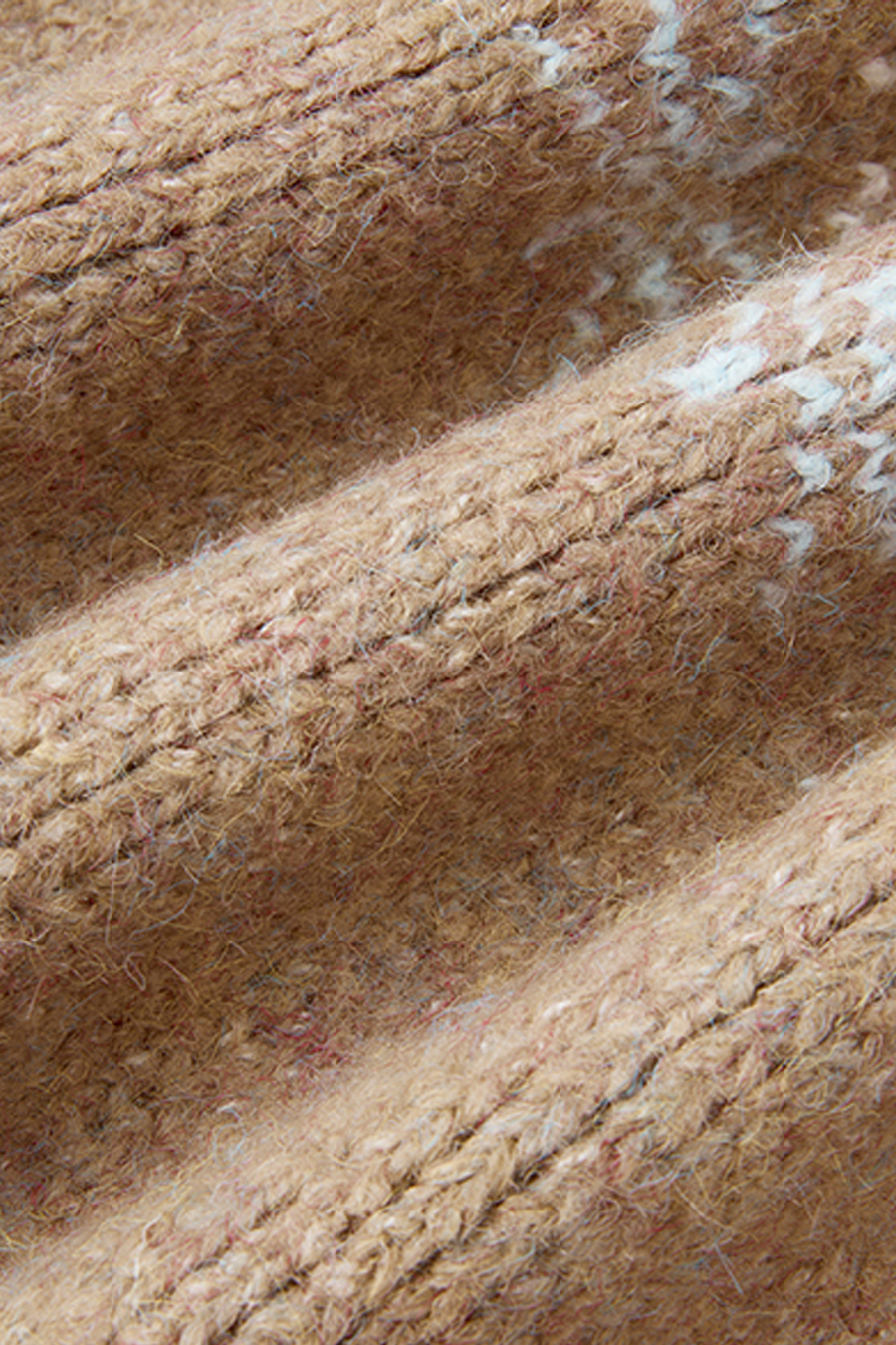 Fair Isle Knit Hooded Jacket|yescci-YESCCI.com