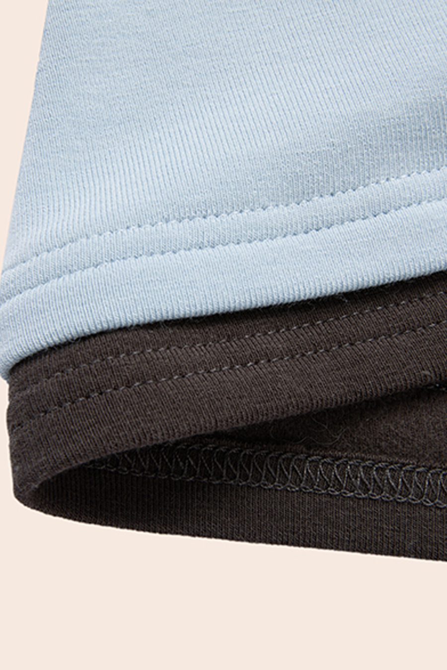Button Detail Color Block Top|yescci-YESCCI.com