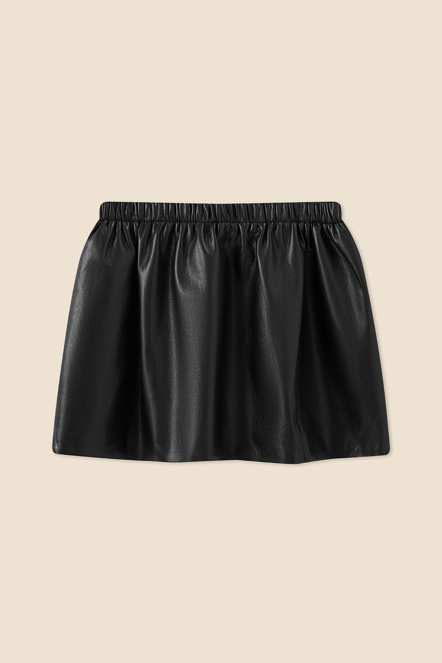 Faux Leather Shorts|yescci-YESCCI.com