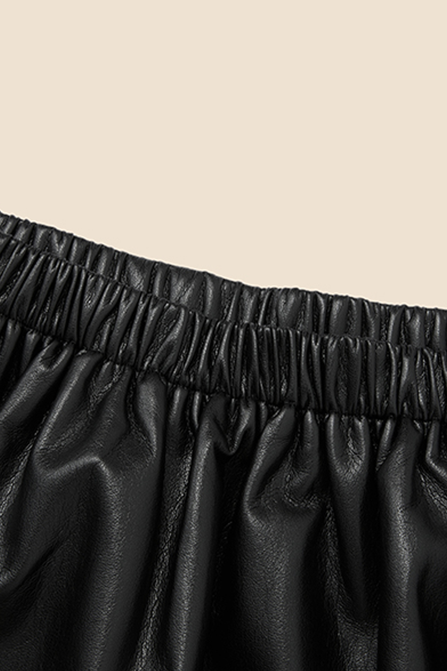 Faux Leather Shorts|yescci-YESCCI.com