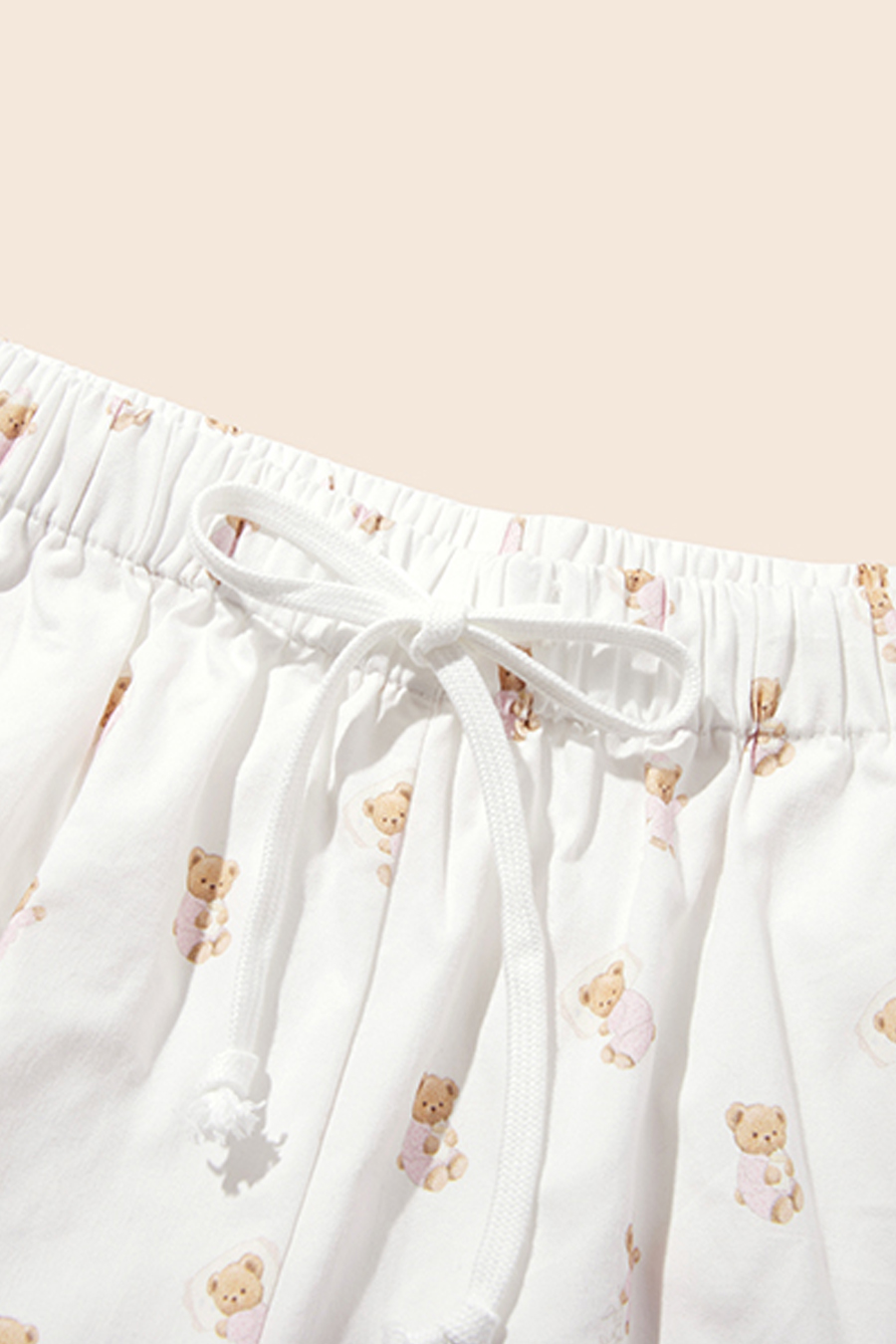 Teddy Bear Print Cargo Pants|yescci-YESCCI.com