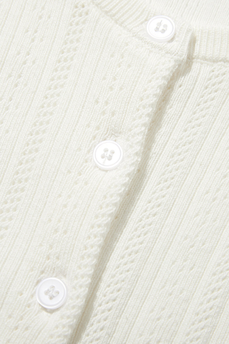 Textured Crew Neck Knit Cardigan|yescci-YESCCI.com
