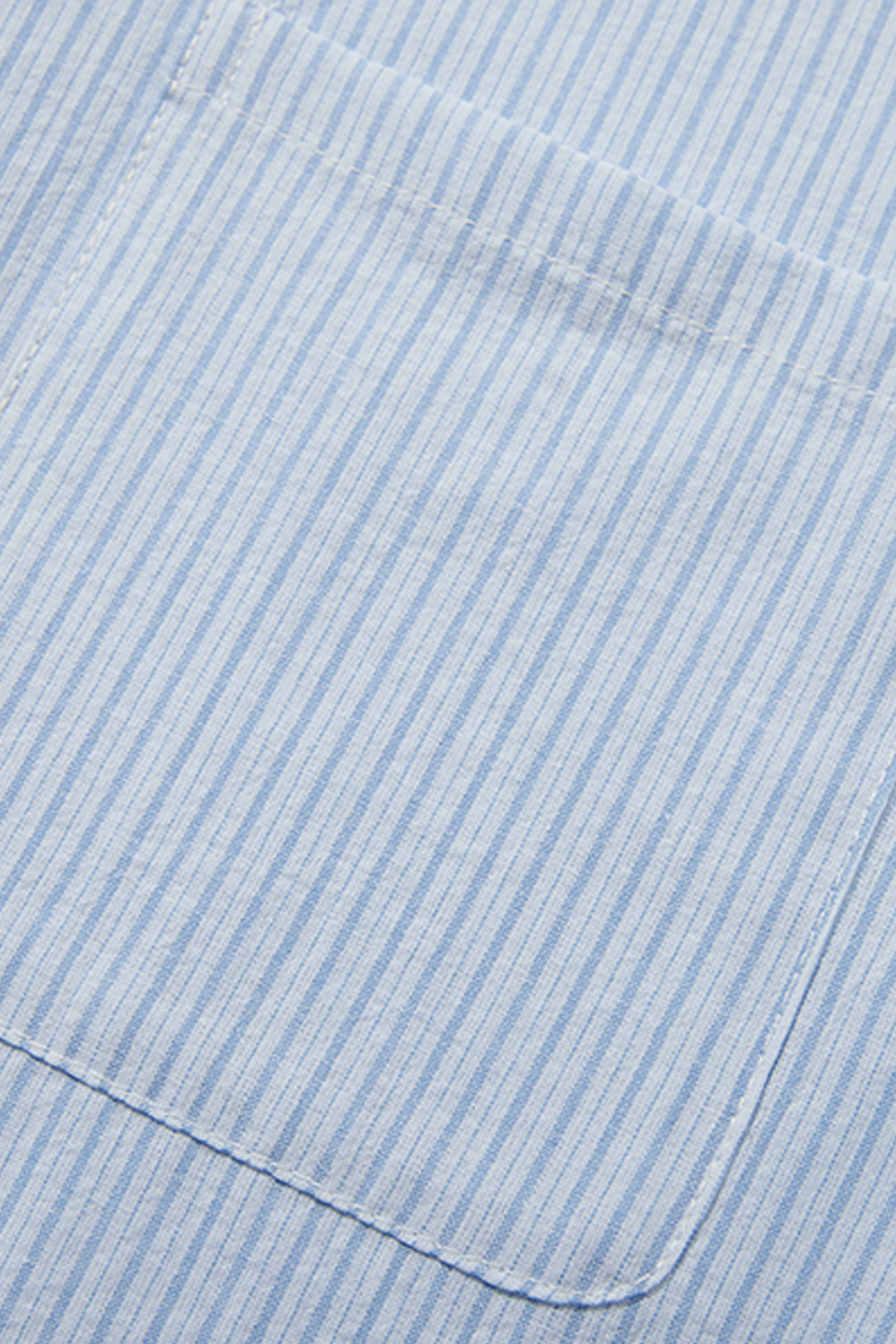 Striped Cropped Button-Down Shirt|yescci-YESCCI.com