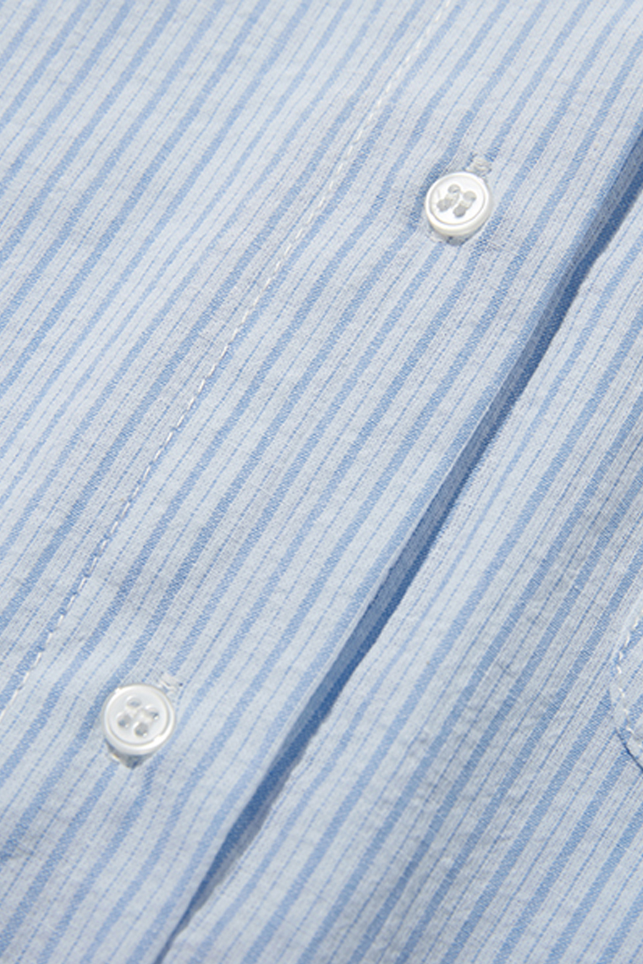 Striped Cropped Button-Down Shirt|yescci-YESCCI.com