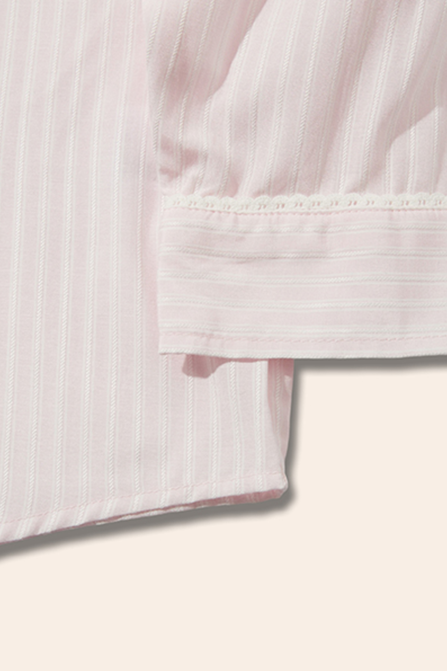 Oversized Striped Button-Up Shirt|yescci-YESCCI.com