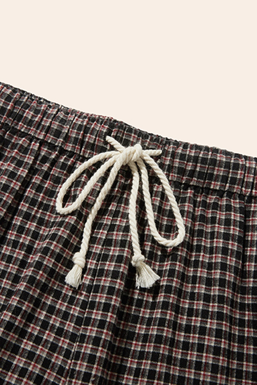 Plaid Casual Trousers|yescci-YESCCI.com