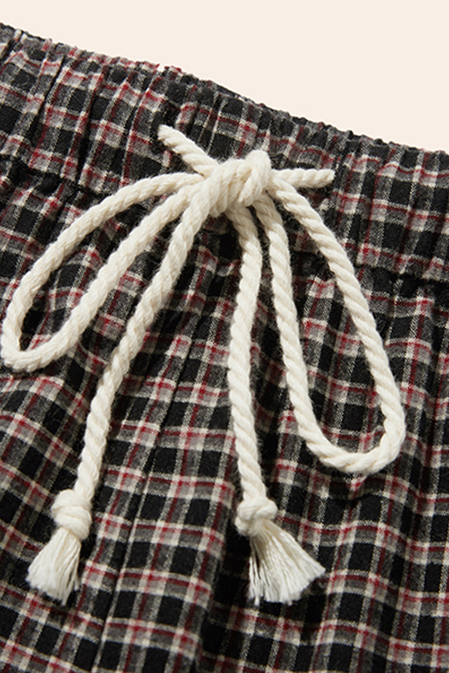 Plaid Casual Trousers|yescci-YESCCI.com