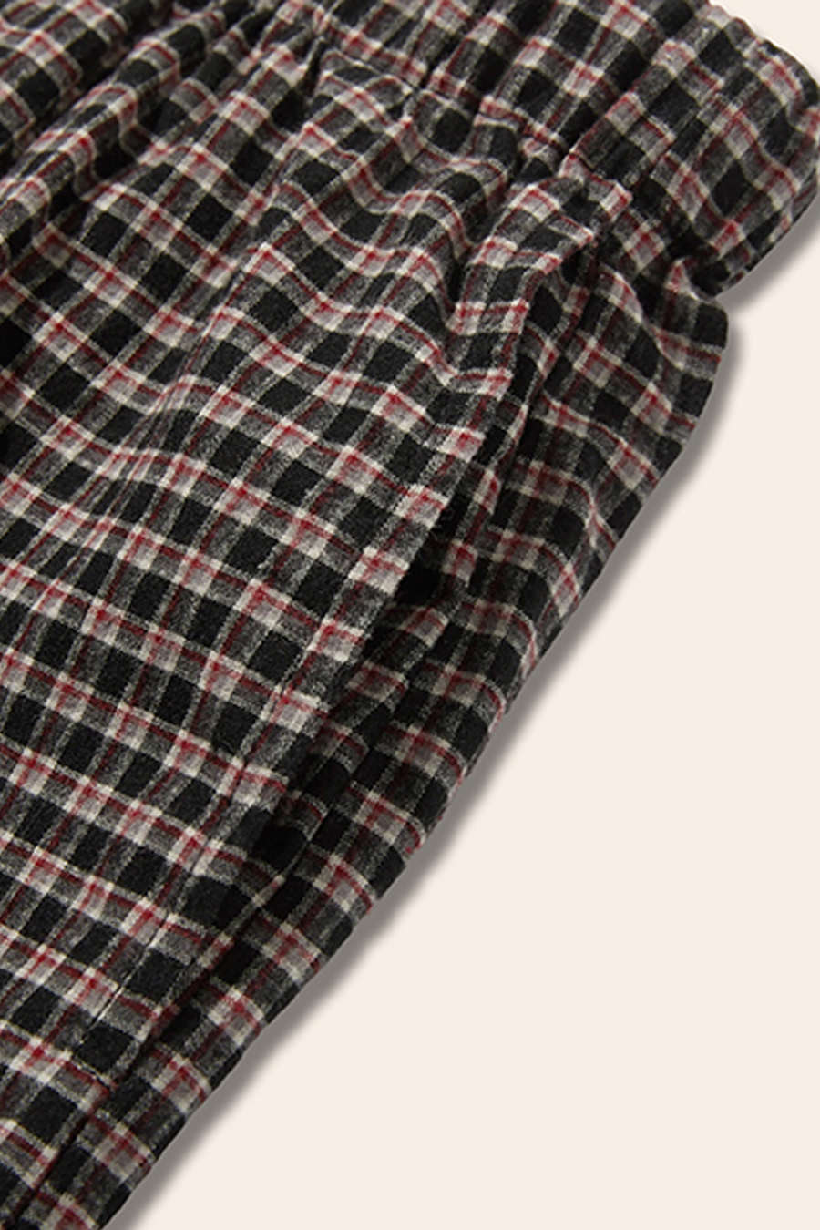 Plaid Casual Trousers|yescci-YESCCI.com