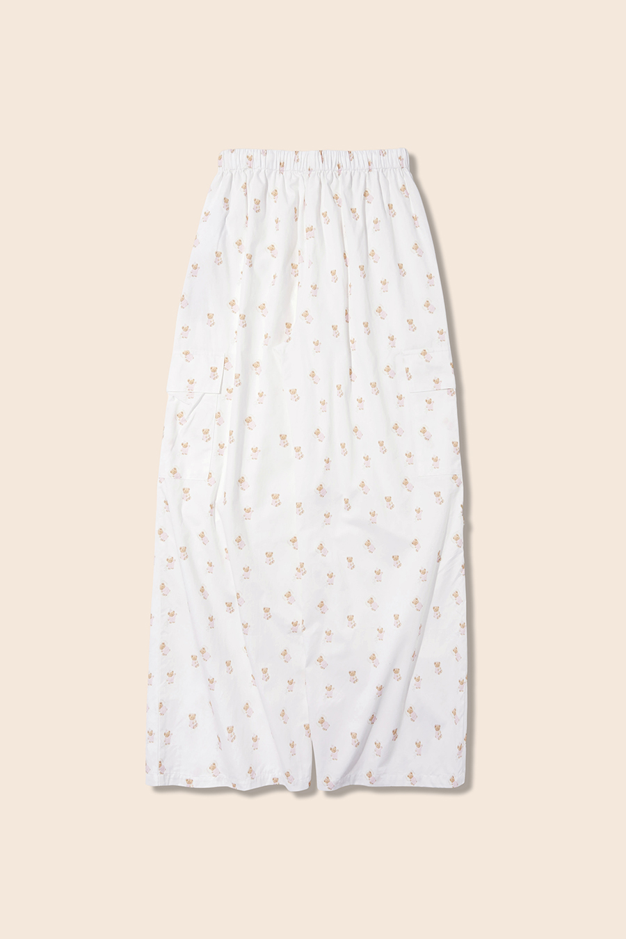 Teddy Bear Print Cargo Pants|yescci-YESCCI.com