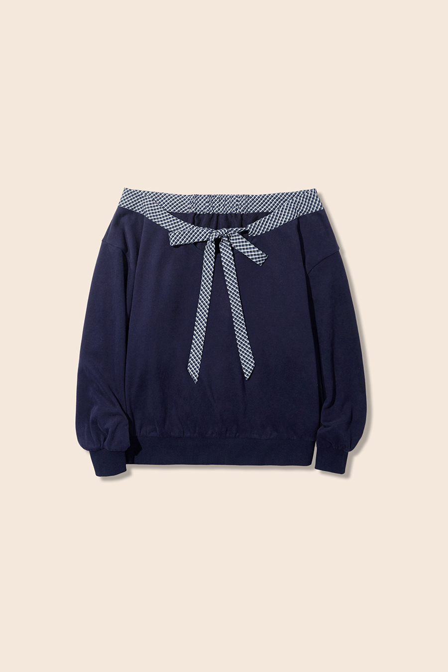 Bow Detail Off-Shoulder Pullover|yescci