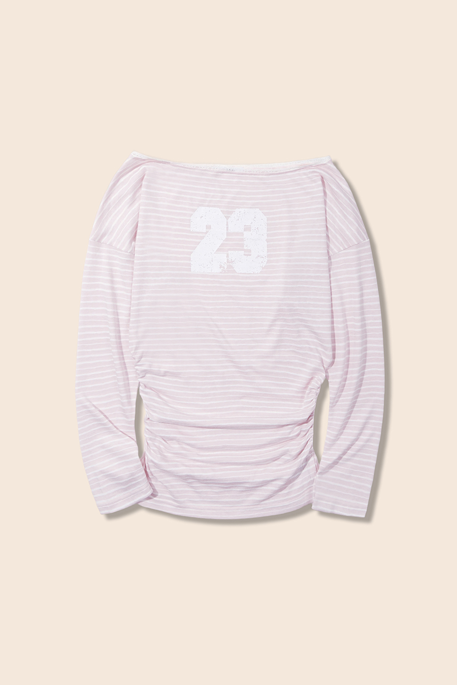 Slim Fit Striped Off-Shoulder T-Shirt|yescci