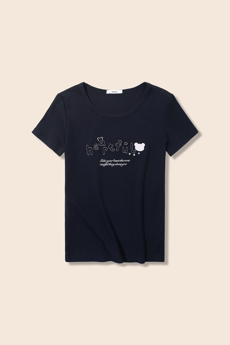 Bear Graphic Short Sleeve Tee| yescci-YESCCI.com