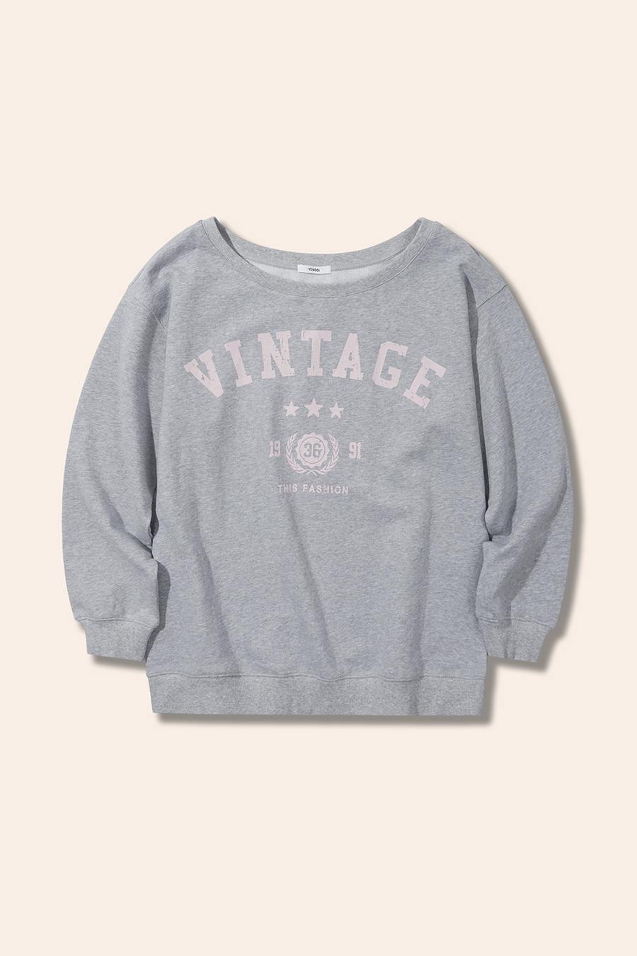Vintage Star Print Casual Pullover|yescci-YESCCI.com