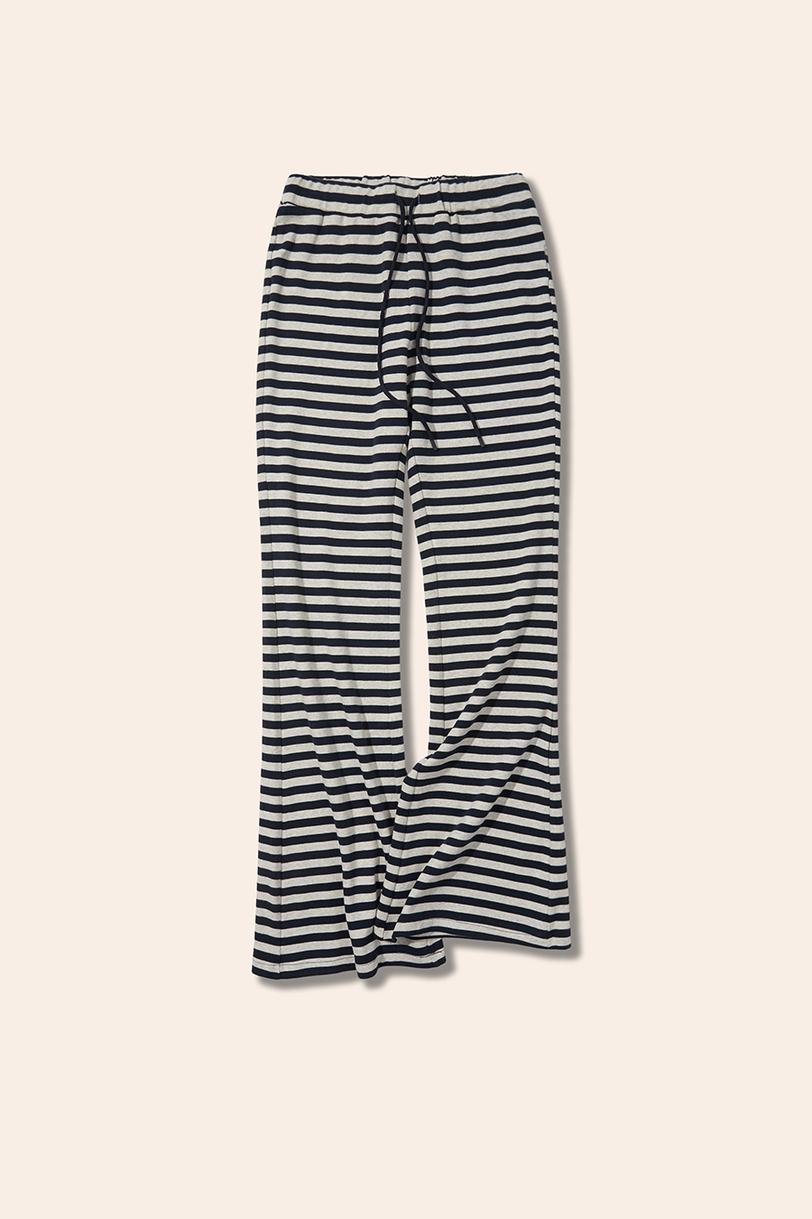 Striped Drawstring Flare Pants|yescci-YESCCI.com