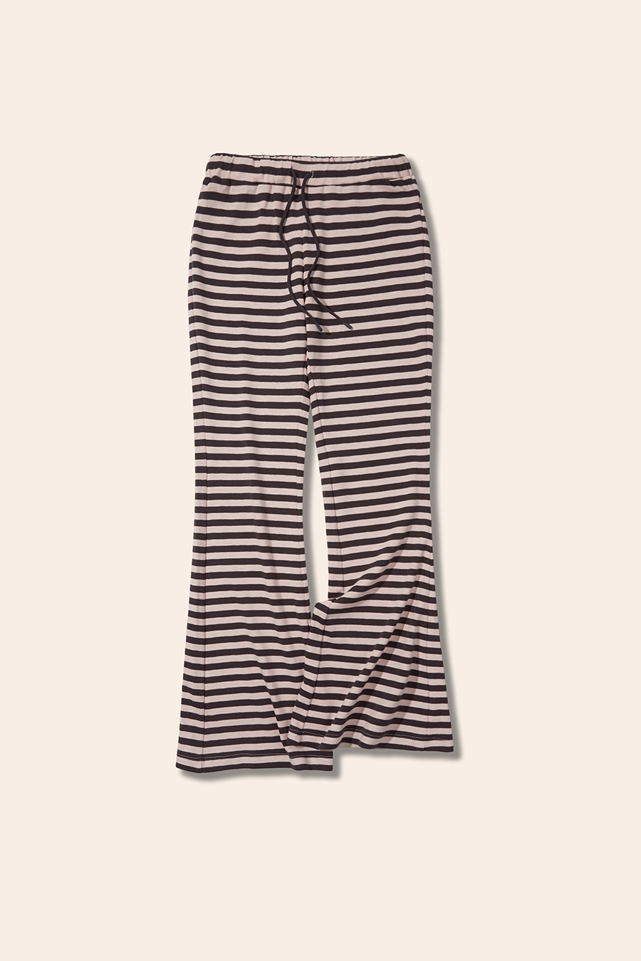 Striped Drawstring Flare Pants|yescci-YESCCI.com