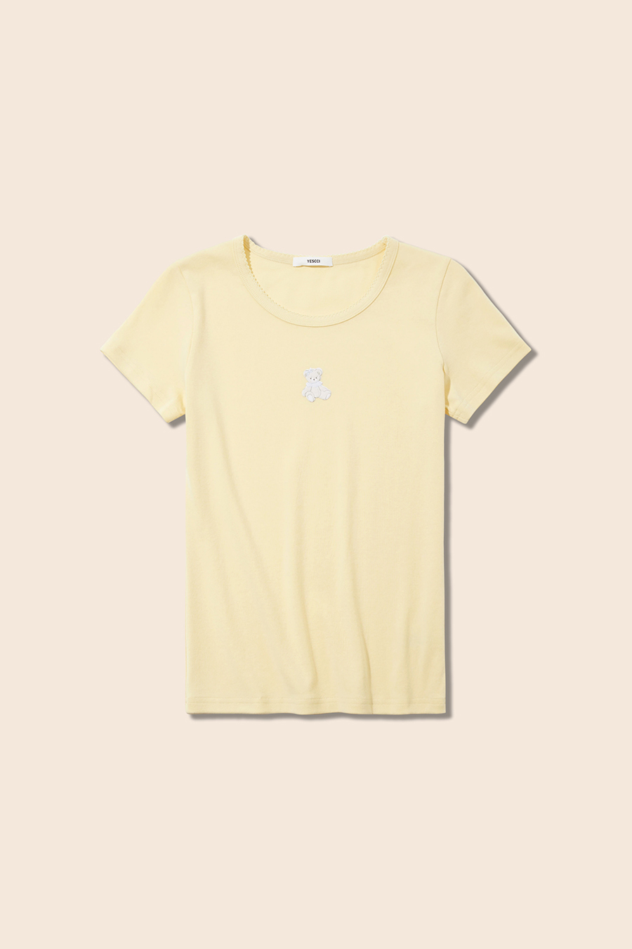 Slim-Fit Bear Print Shirt|yescci