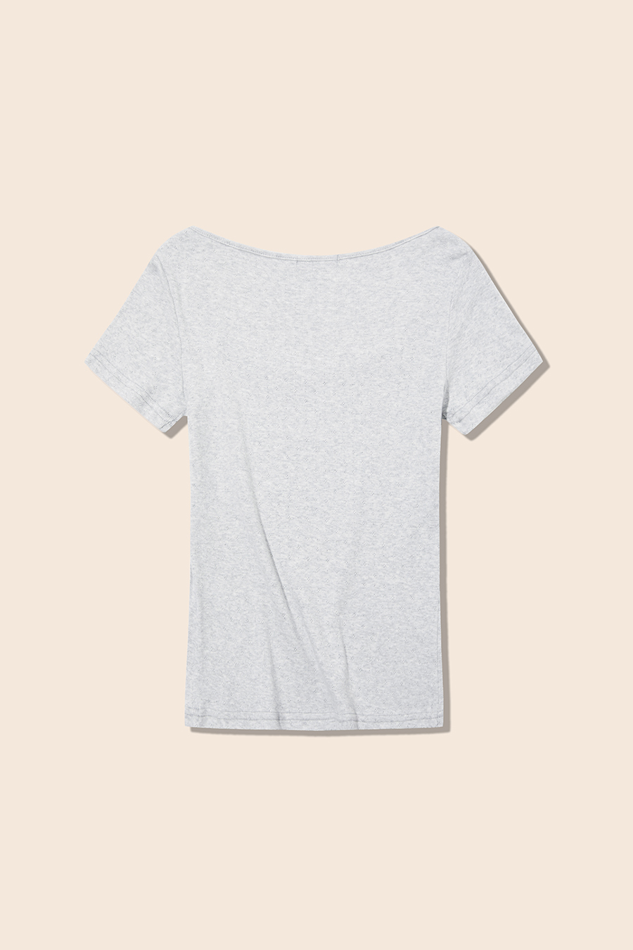 Square Neck Short‑Sleeve Fitted Top