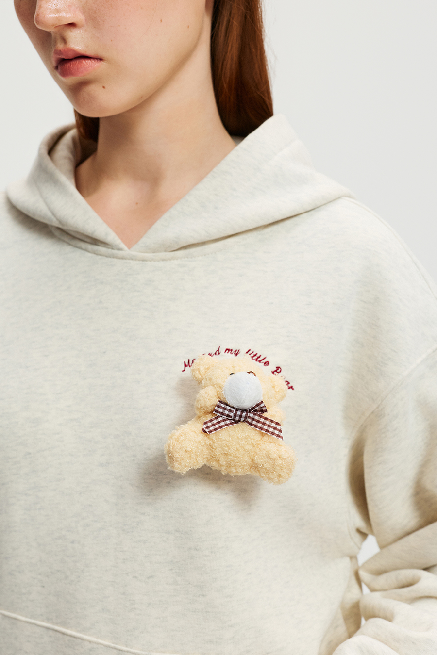 Detachable Bear Decor Hoodie|yescci