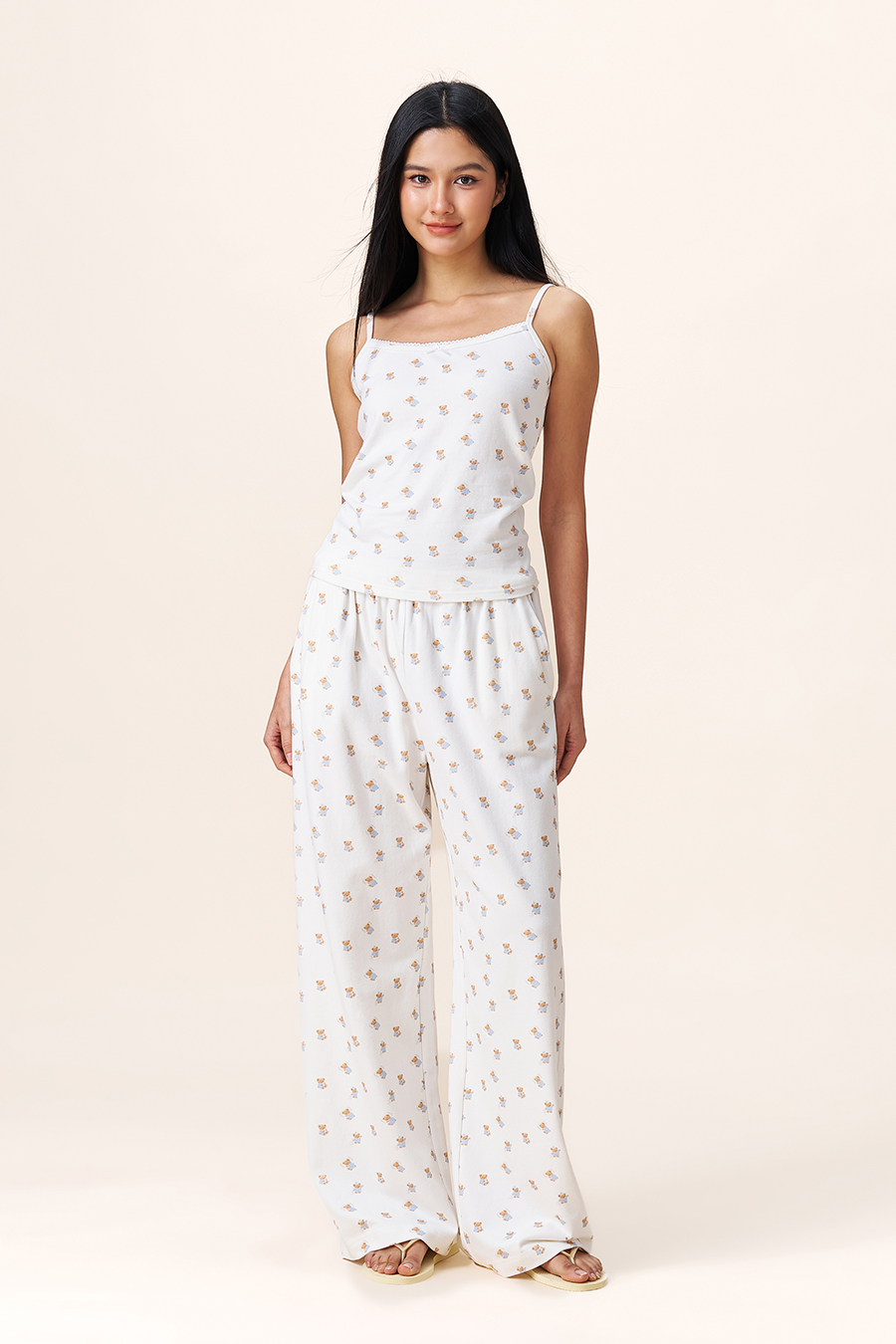Cartoon Bear Print Cami Top|yescci