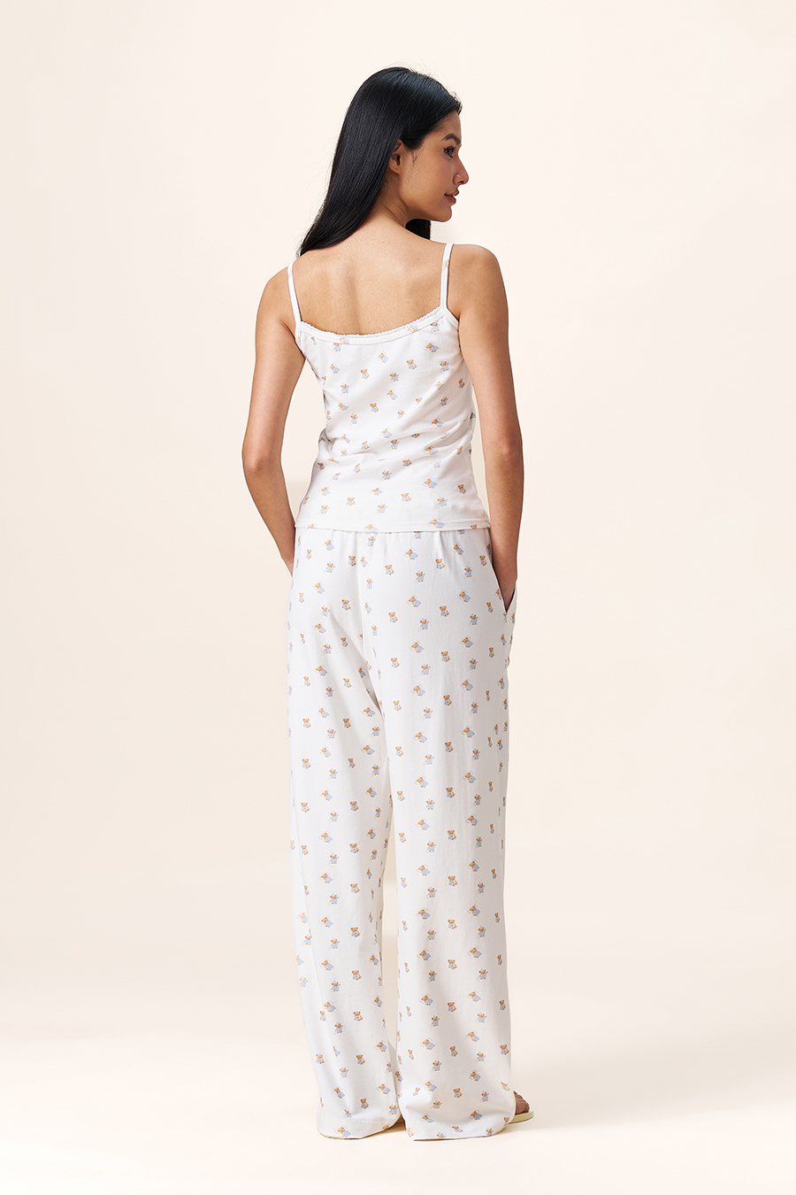 Cartoon Bear Print Cami Top|yescci