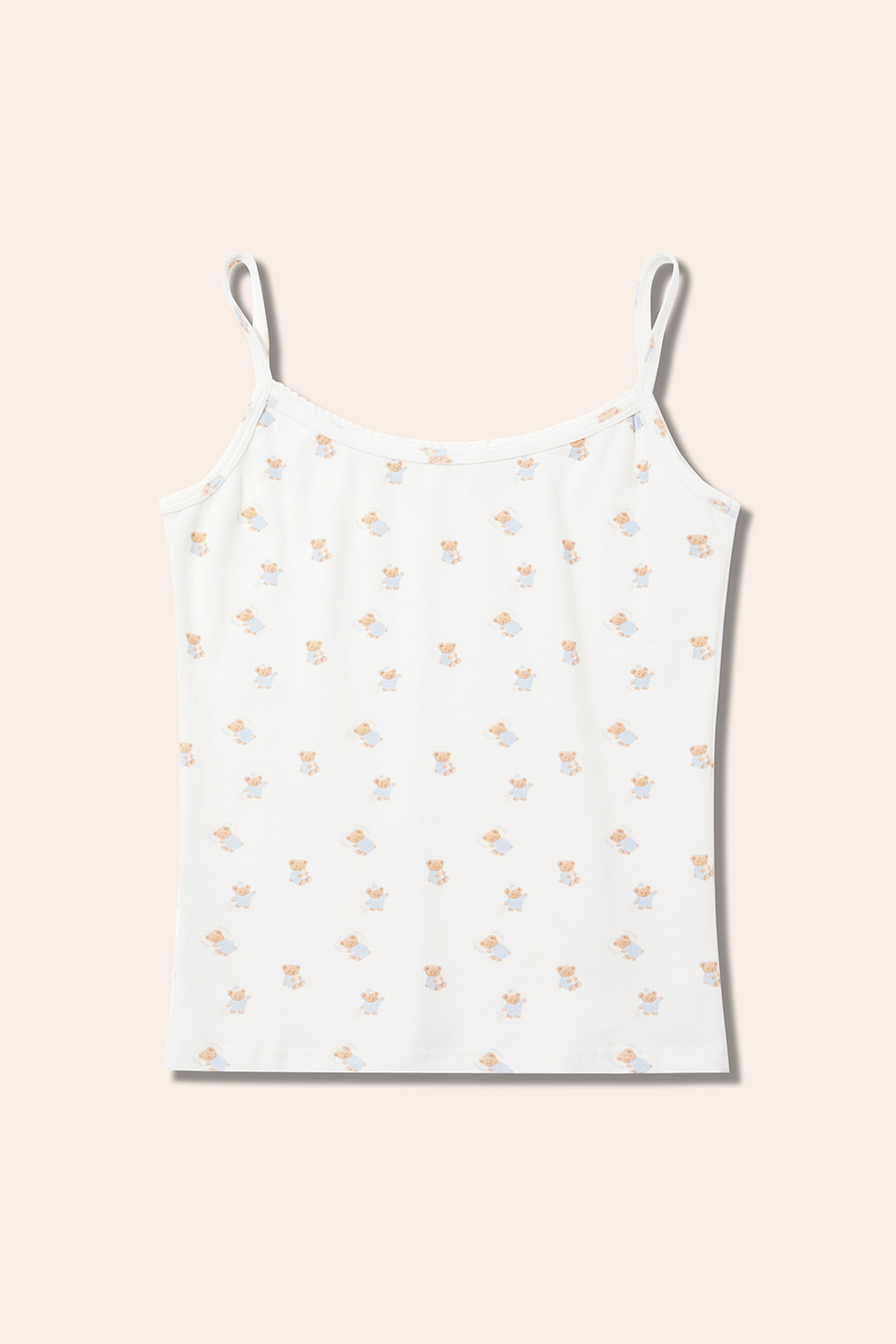 Cartoon Bear Print Cami Top|yescci