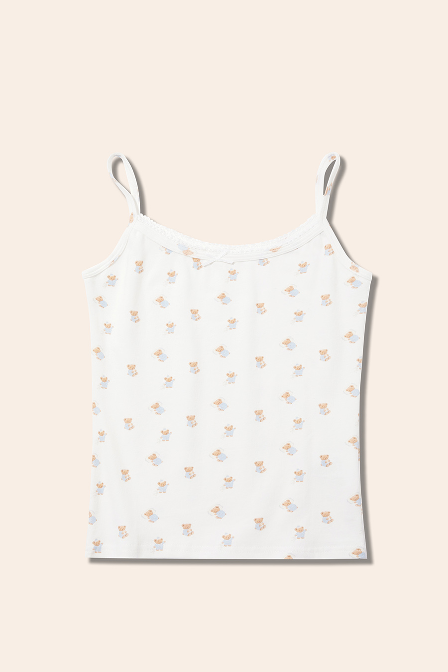 Cartoon Bear Print Cami Top|yescci