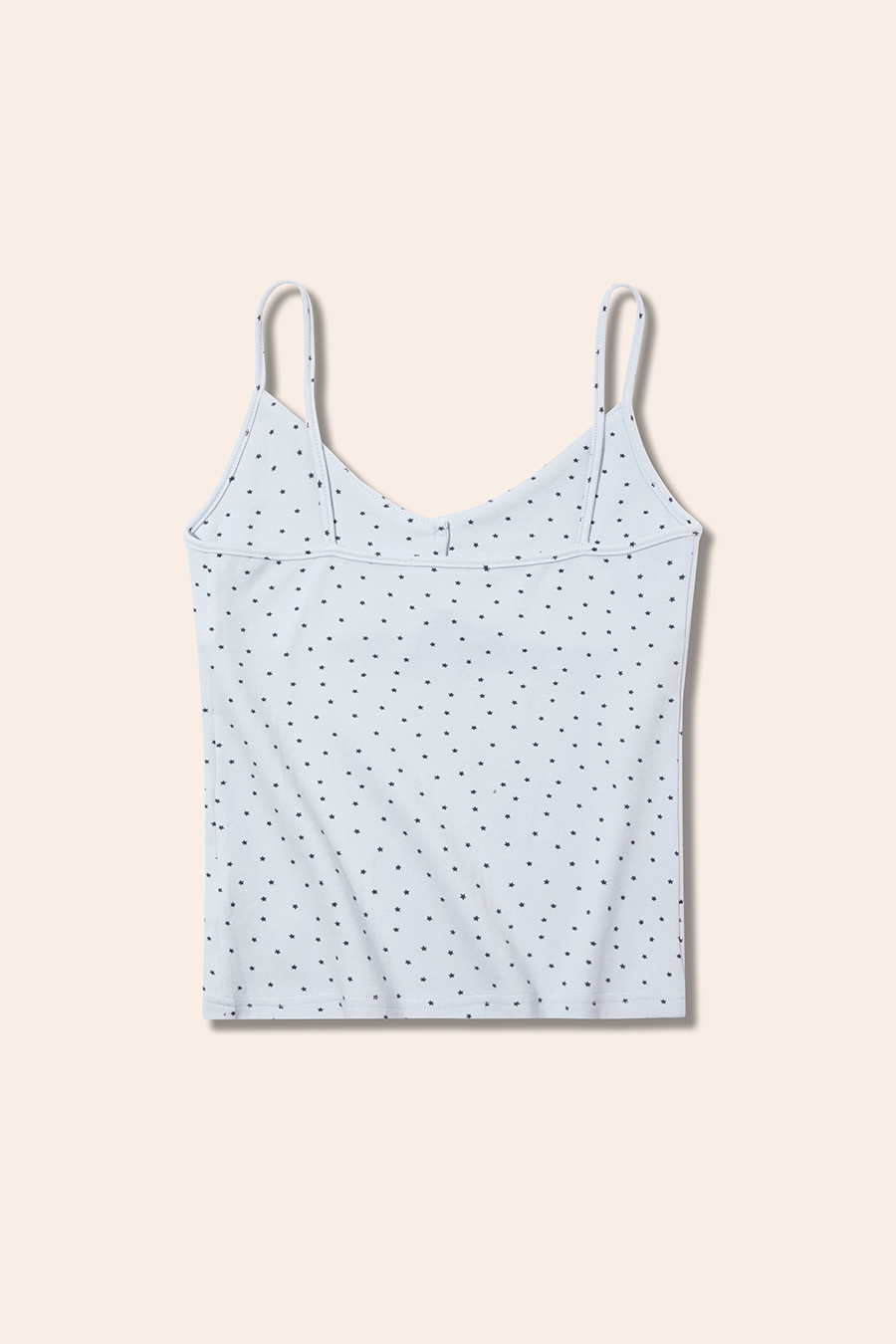 Star Print V Neck Cami Top|yescci