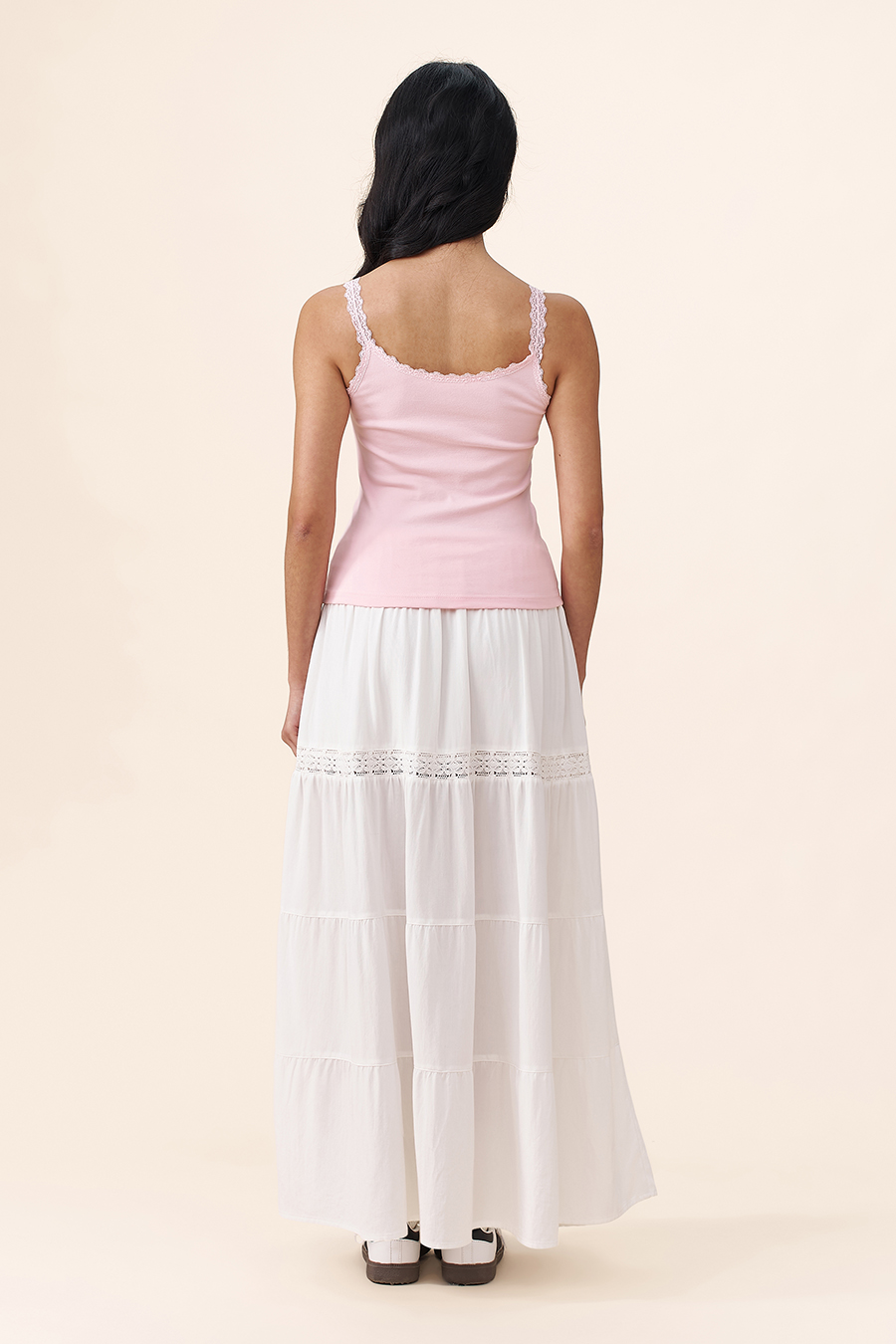 Lace Trim Cami Top|yescci