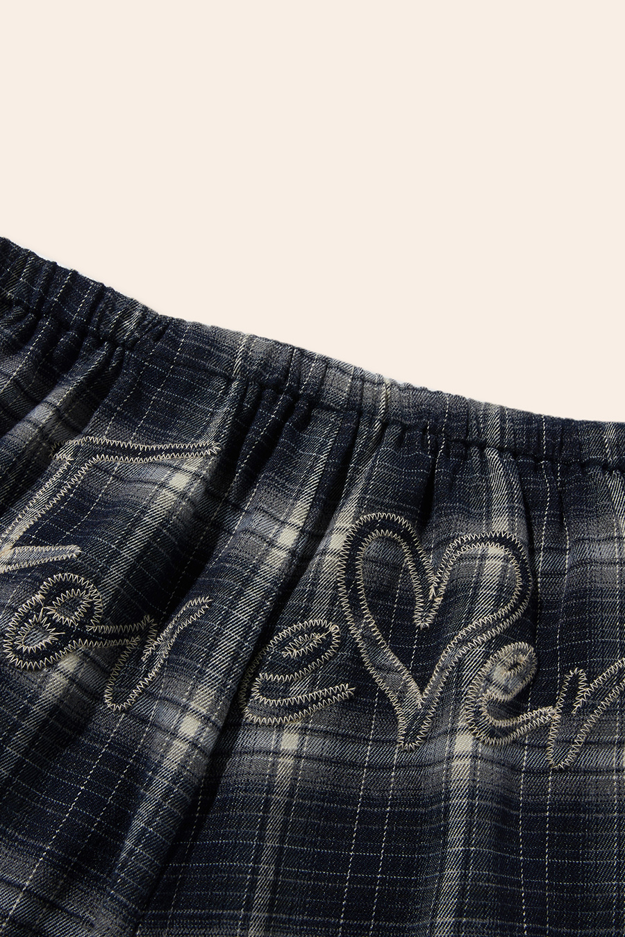 Drawstring Plaid Wide Leg Pants|yescci