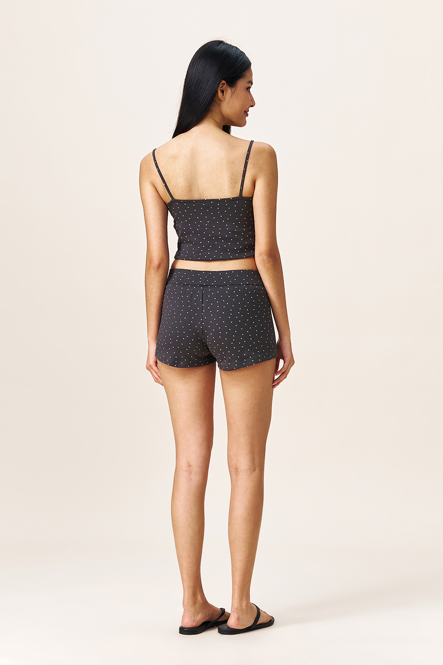 High Waist Dot Casual Shorts |yescci