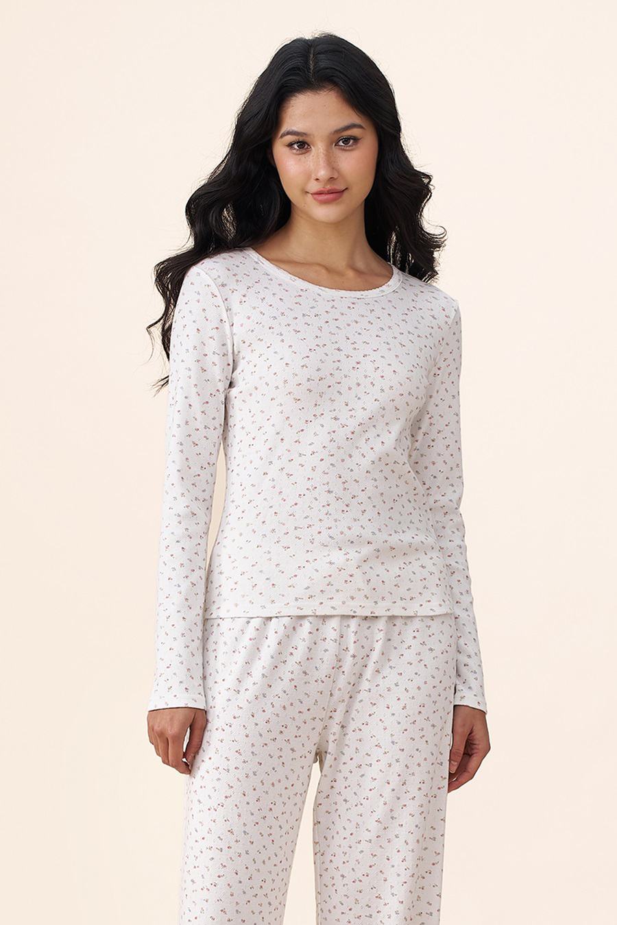 Soft Slim Floral Pajamas Set |yescci