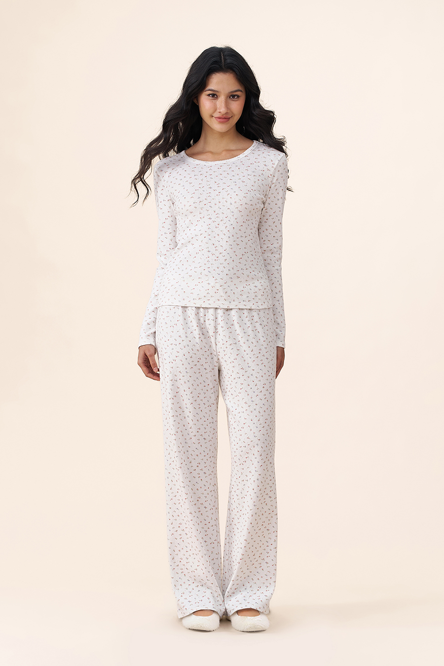 Soft Slim Floral Pajamas Set |yescci