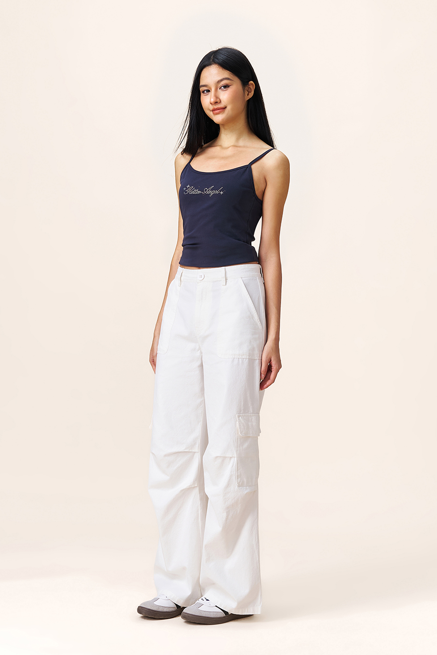 Wide‑Leg Cargo Pants