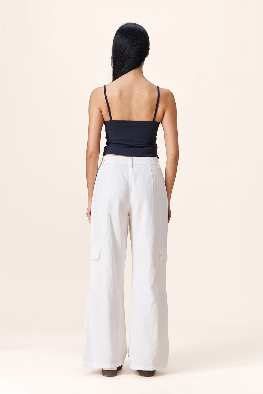 Wide‑Leg Cargo Pants