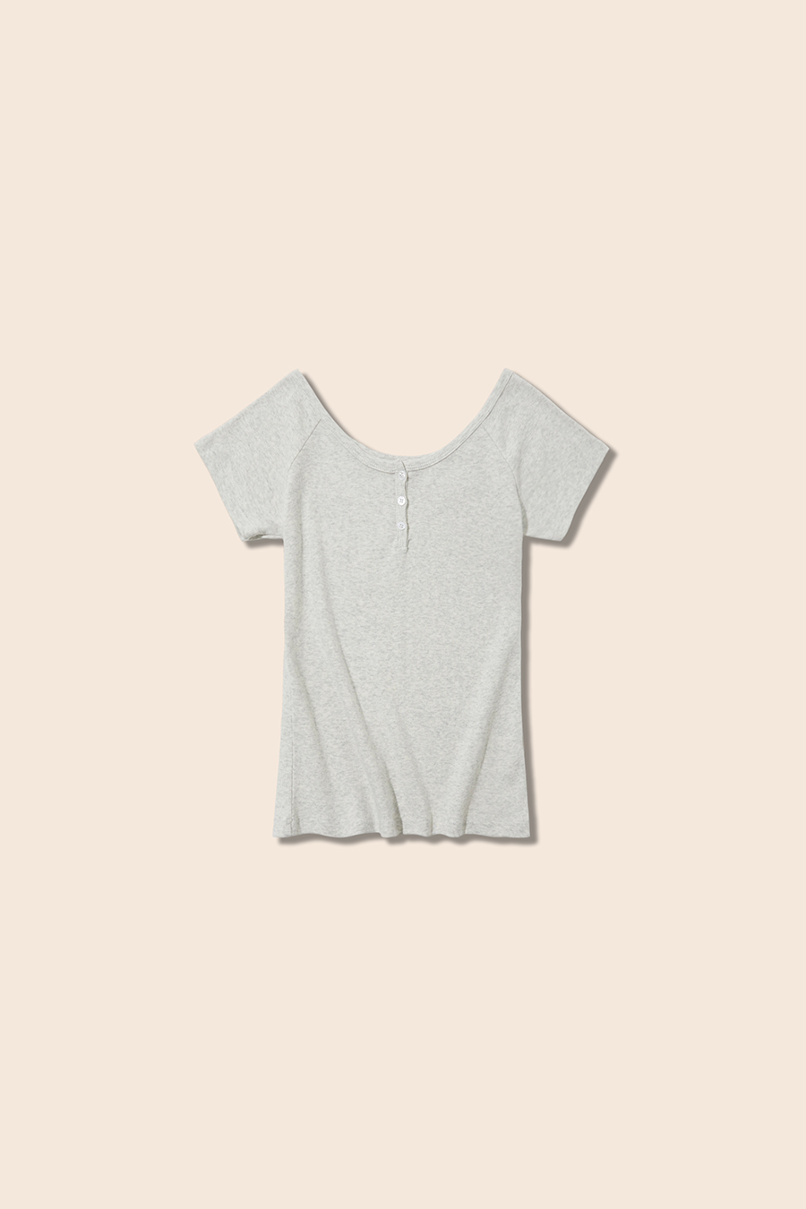 U-Neck Short Sleeve Top|yescci