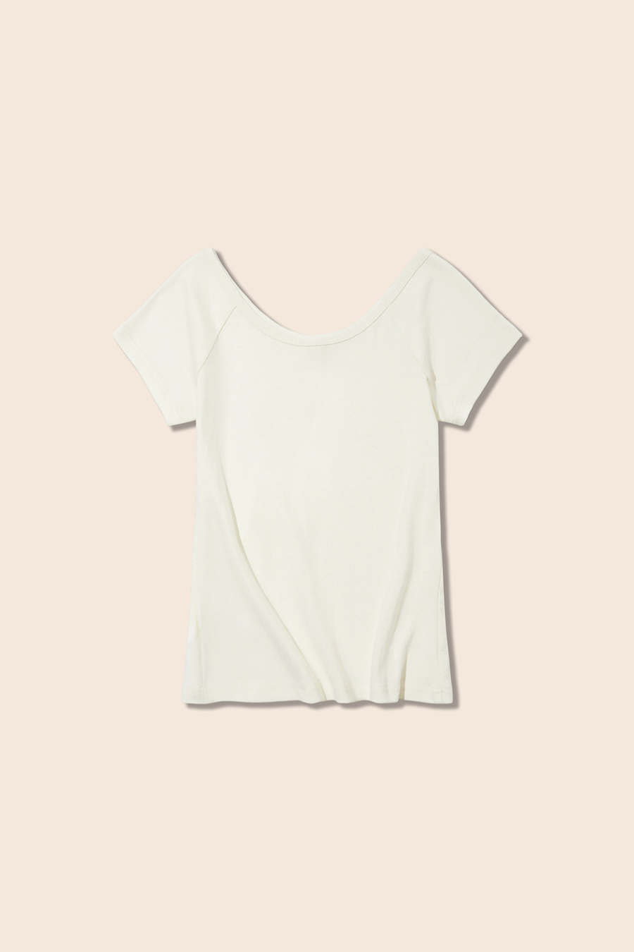U-Neck Short Sleeve Top|yescci