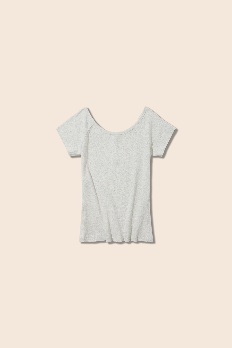 U-Neck Short Sleeve Top|yescci