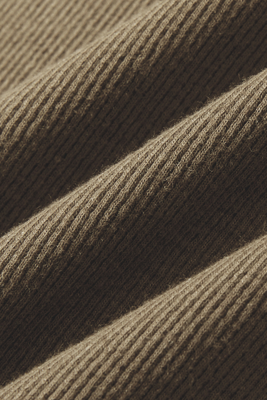 Button Placket Ribbed Polo Tee|yescci