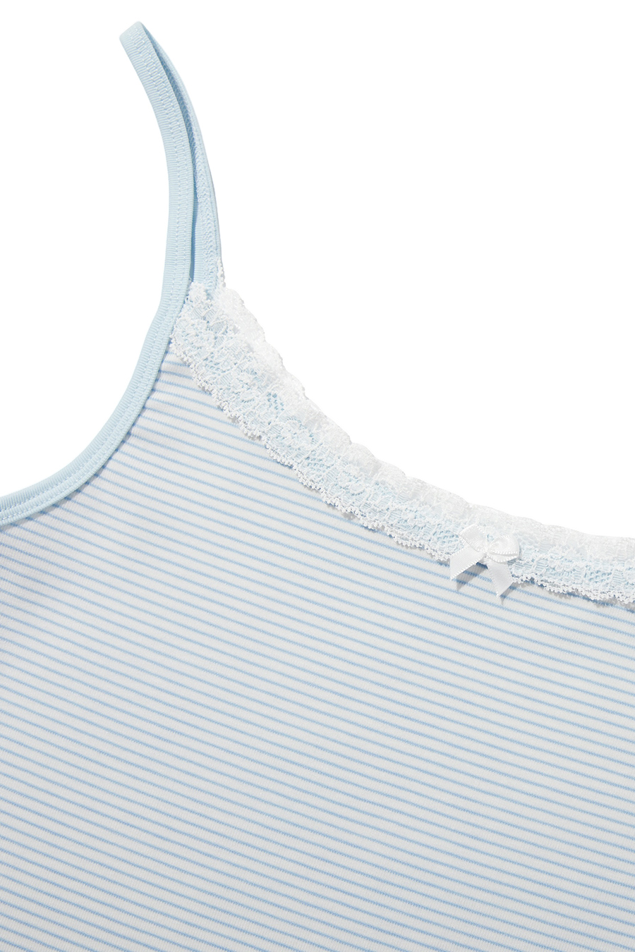 Lace Trim Striped Camisole Top|yescci