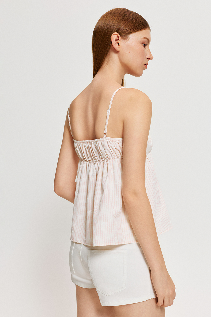 Bow Detail Gingham Camisole Top|yescci