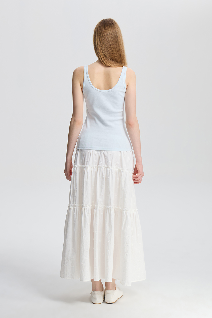 Henley U Neck Ribbed Cami