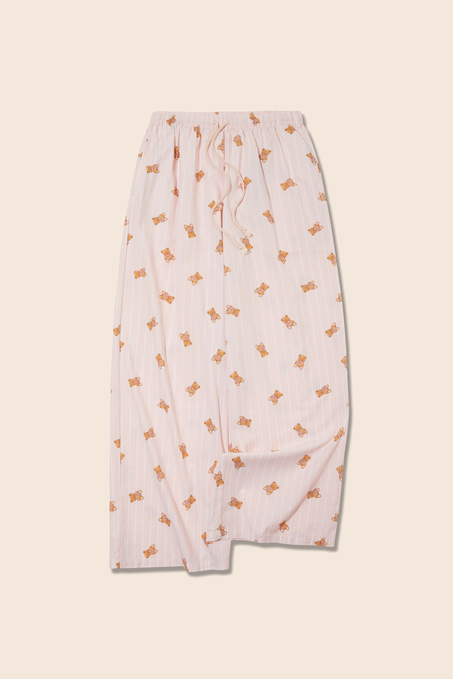 Bear Print Wide Leg Lounge Pants|yescci